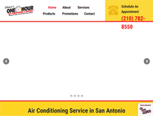 Tablet Screenshot of onehourairsanantonio.com